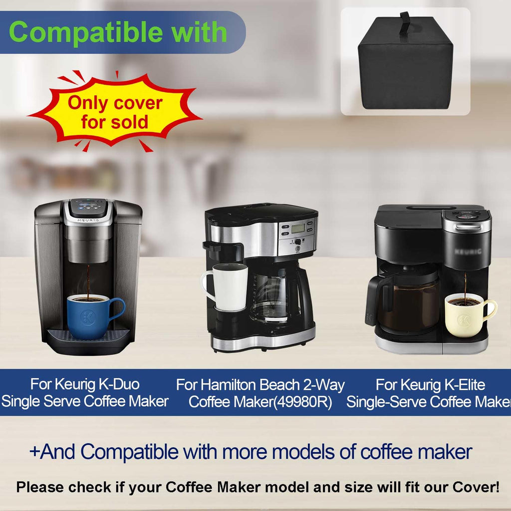 Black Coffee Maker Cover E38350