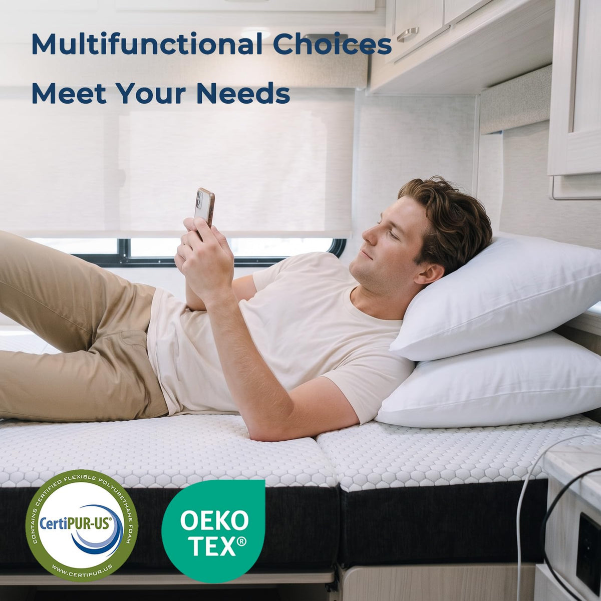 Foldable Mattress Medium Twin Size R21421
