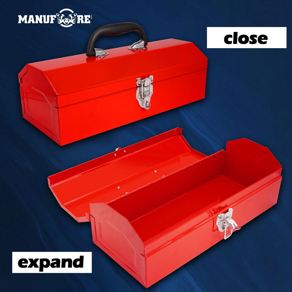 14" Metal Tool Box with Carry Handle I799122