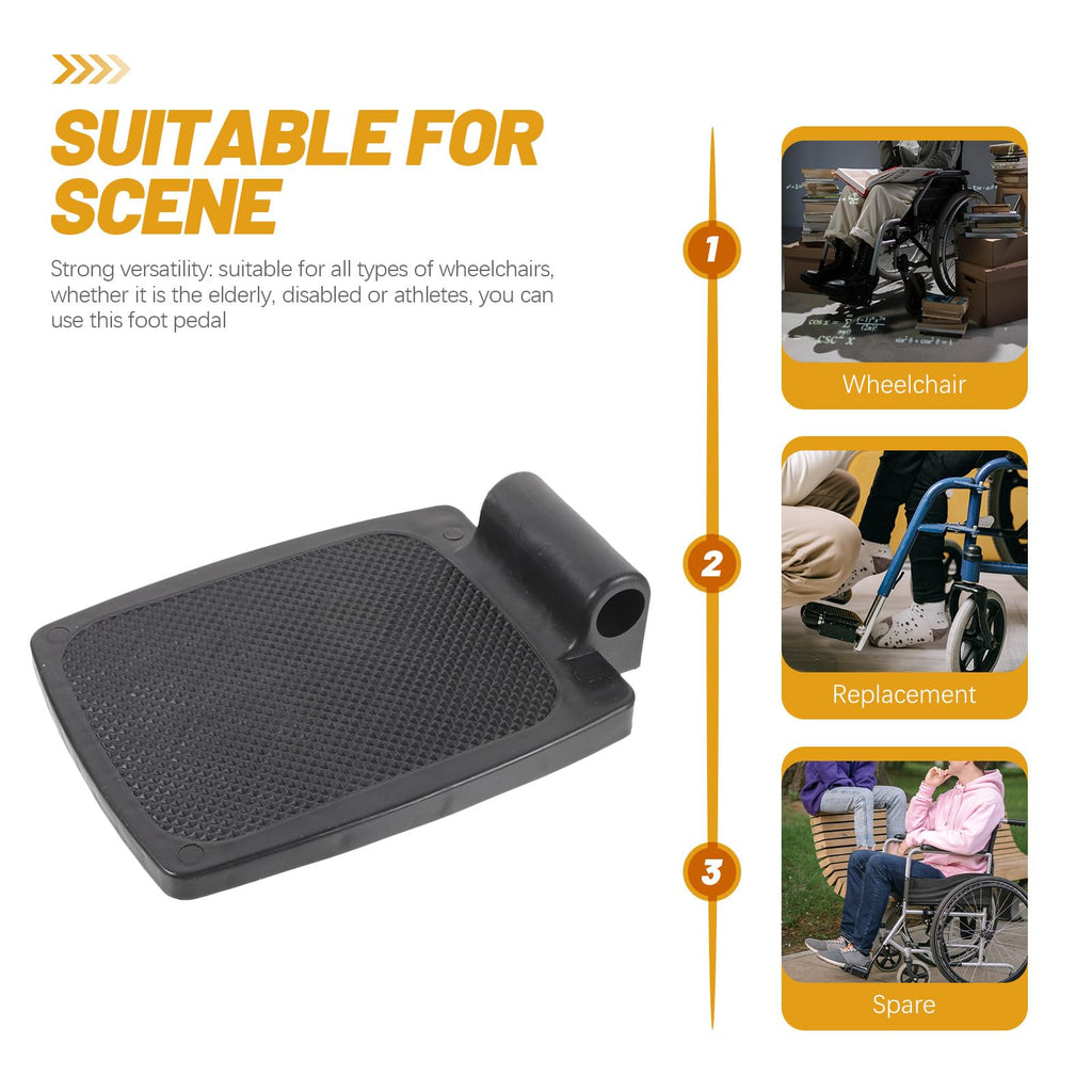 Heavy Duty Wheelchair Footplates Plastic Footrest Pair N140