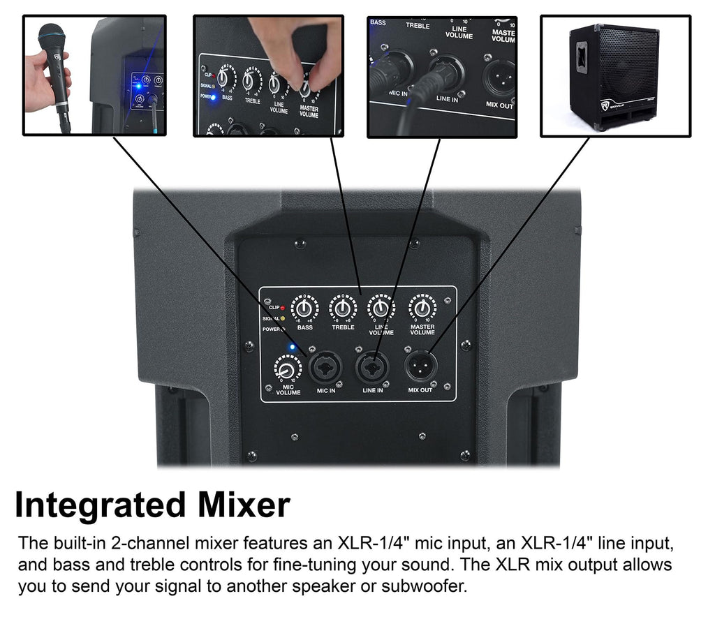 12" Powered DJ PA Speaker 2-Pack N95349