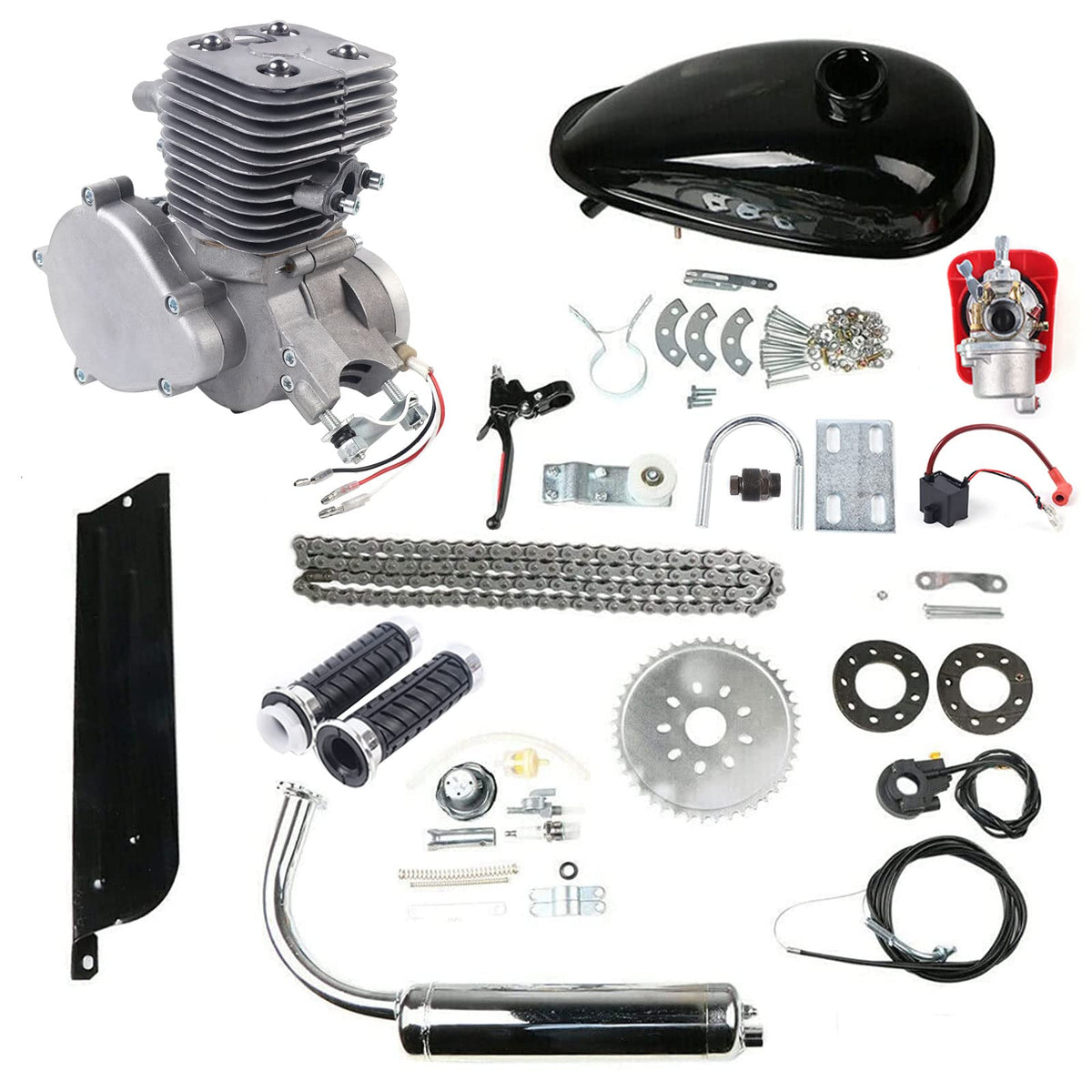100cc 2 Stroke Air-Cooling Bicycle Engine Kit H599