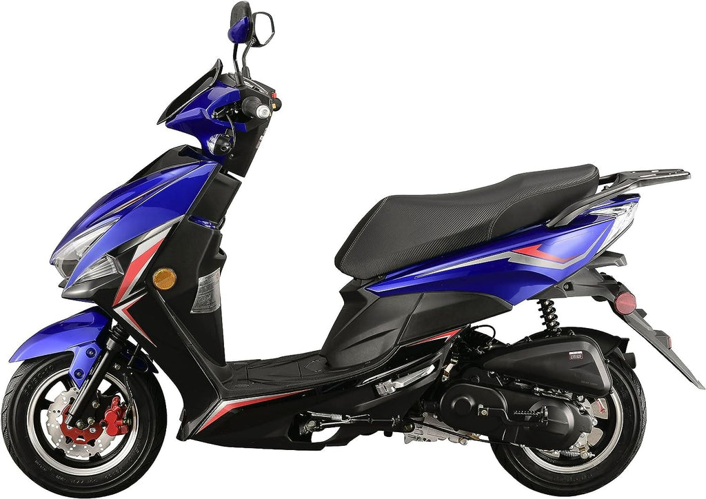 150cc Gas Automatic Scooter Moped with 10" Aluminum Wheels U6857