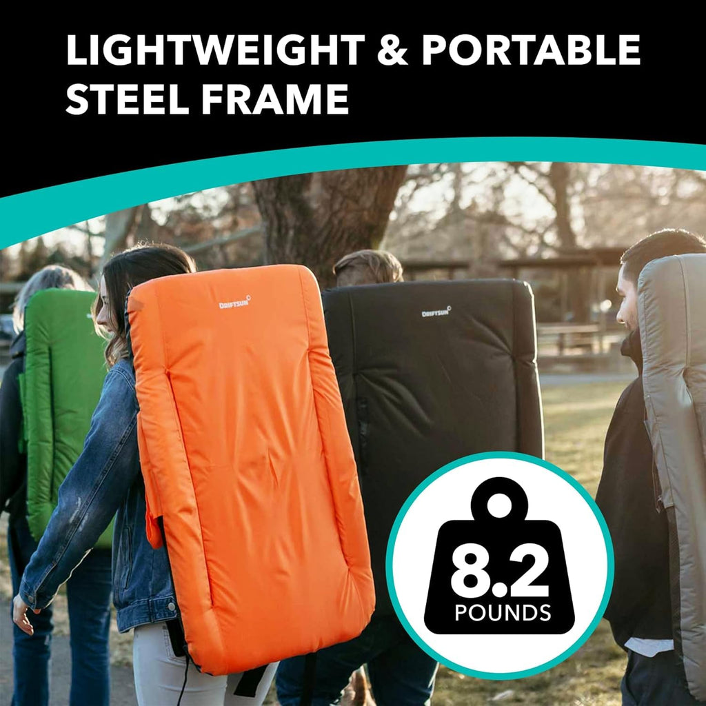 2 Pack Extra Wide Foldable Stadium Seats with Back Support K402