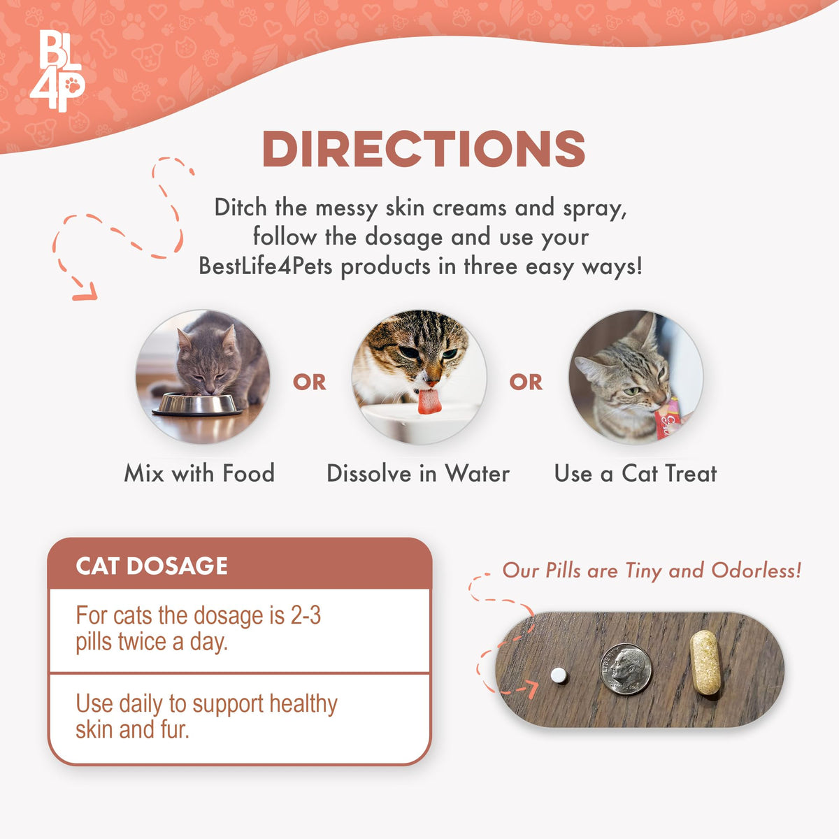 Cat Itchy Skin Relief & Hair Loss Treatment 400 Pills D780894