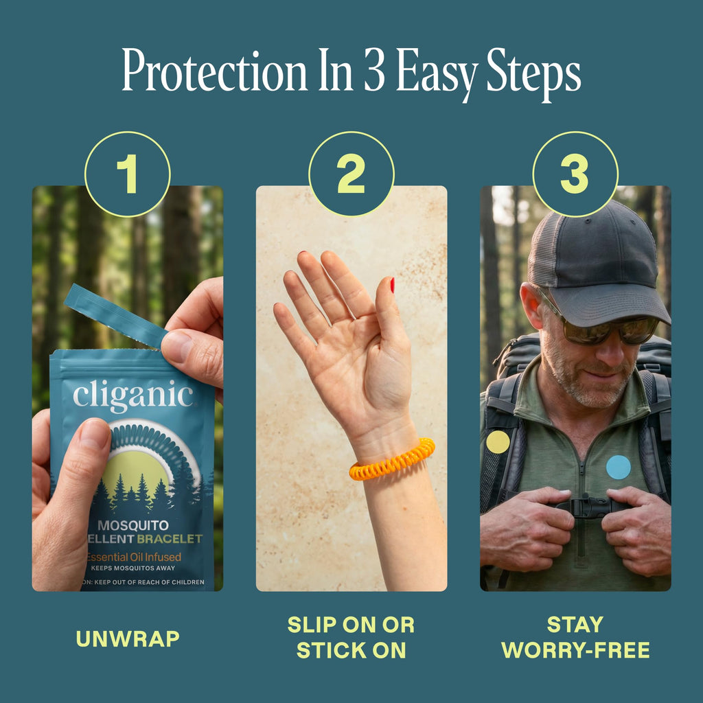 Mosquito Repellent Bracelets & Stickers, 40 Bands & 60 Patches O129