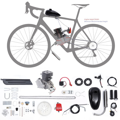 100cc 2 Stroke Air-Cooling Bicycle Engine Kit H599