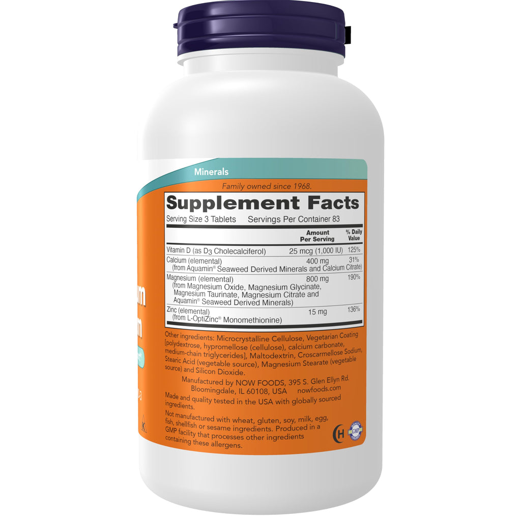 Magnesium & Calcium With Vitamin D3 and Zinc 250 Tabs O381