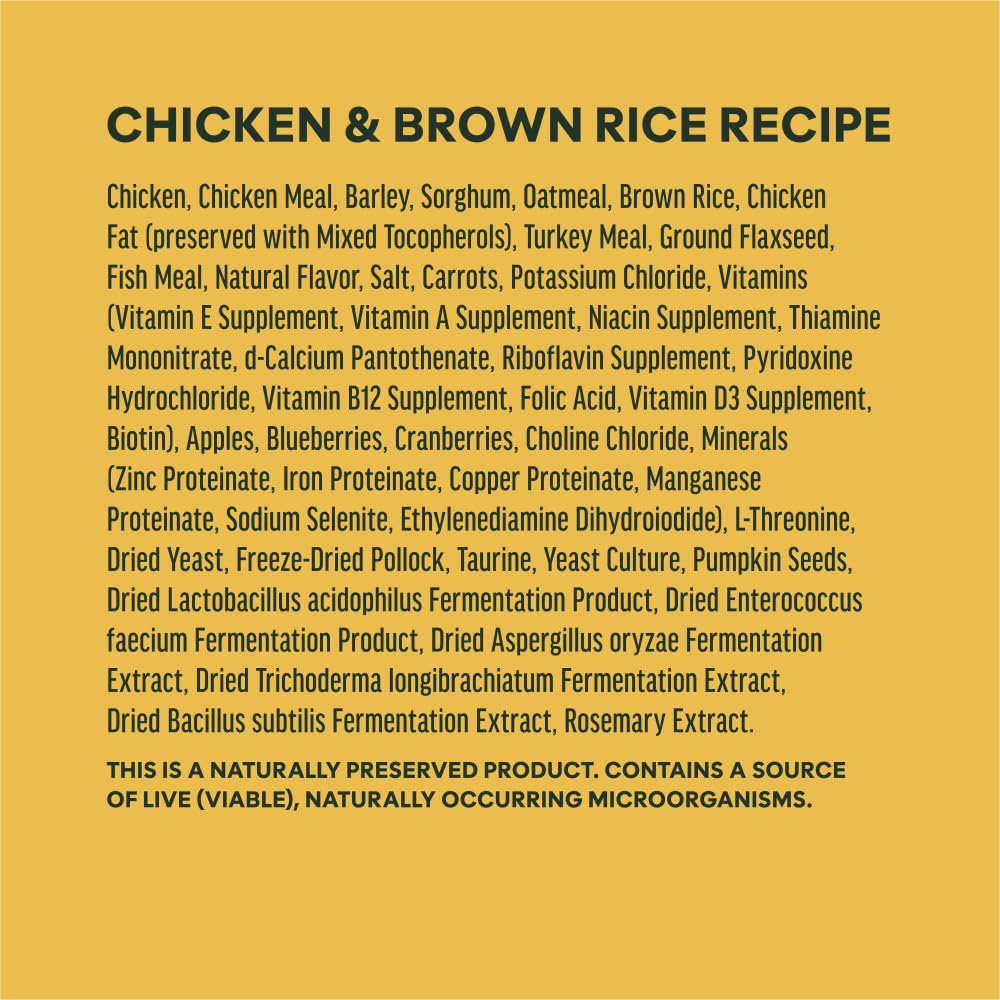 Whole Grain Chicken & Brown Rice Dry Dog Food 25 lb W293357
