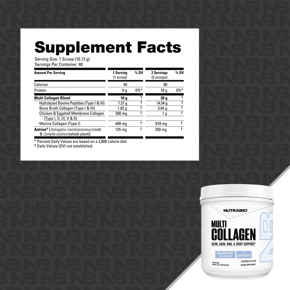 Hydrolyzed Grass-Fed Unflavored Collagen Powder 40 Servings D449444