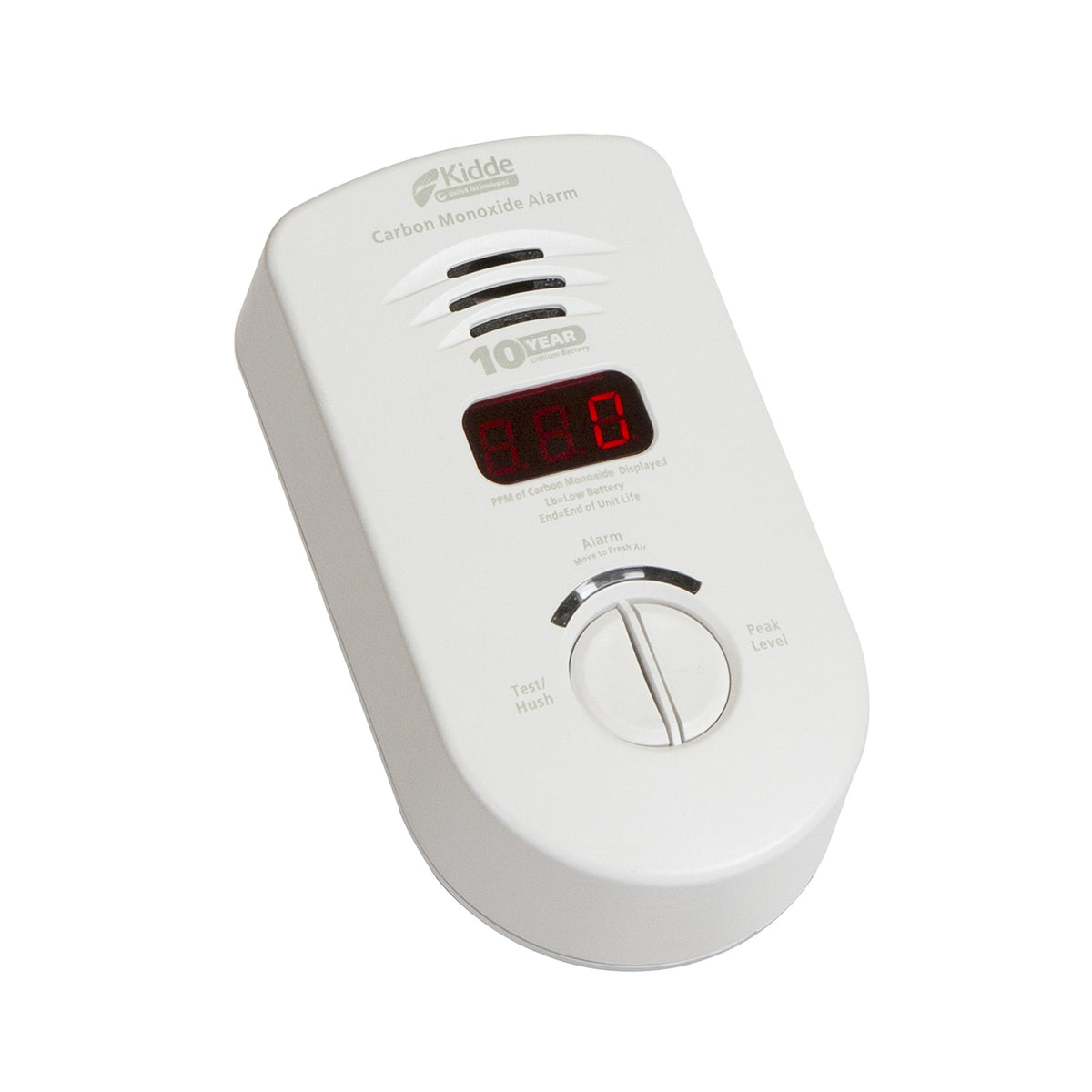 Carbon Monoxide Detector, Plug In Wall with 10-Year Battery Backup, Digital LED Display P469