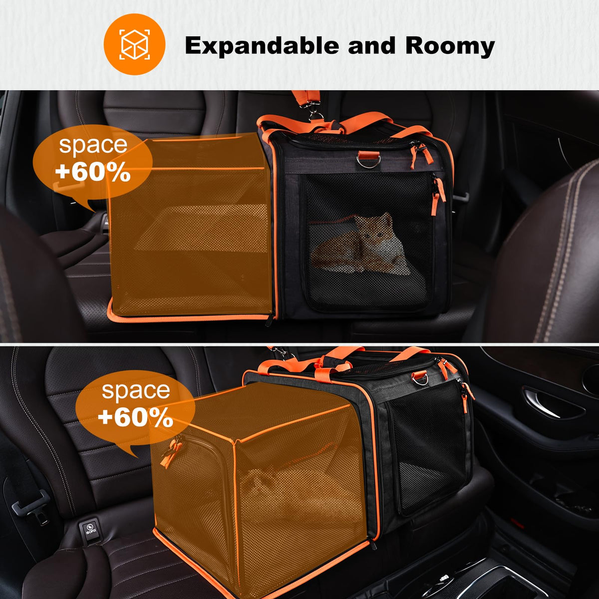 Expandable Large Cat Carrier K846