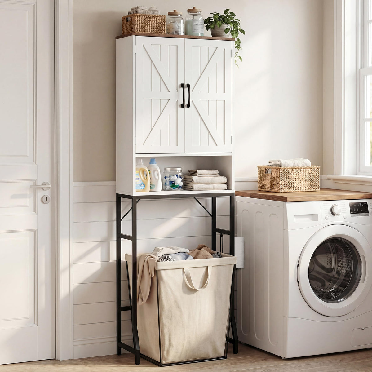 White Over The Toilet Storage Cabinet Y961668