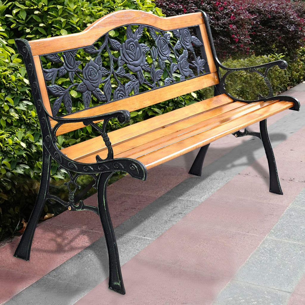 50 Inch Hardwood Frame Patio Bench P198