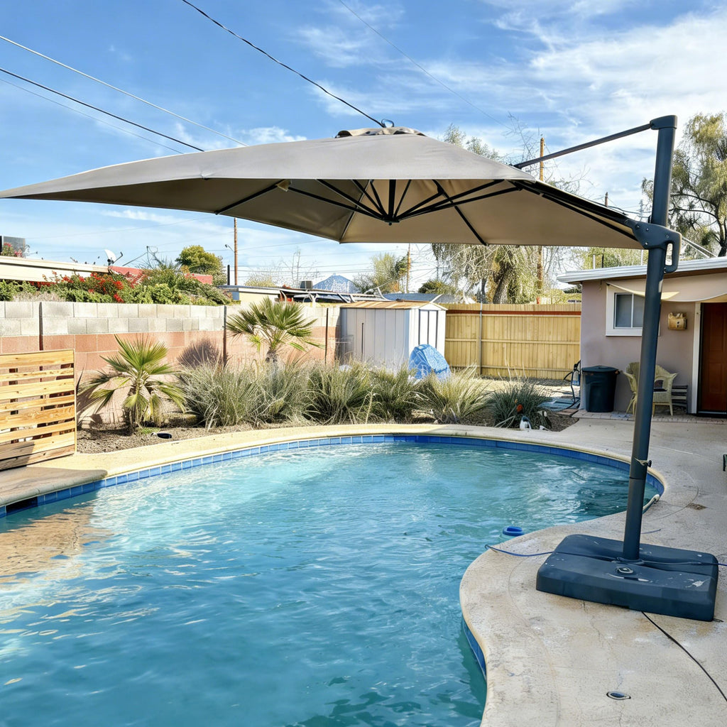 10' x 13' Cantilever Umbrella with Base Q34730