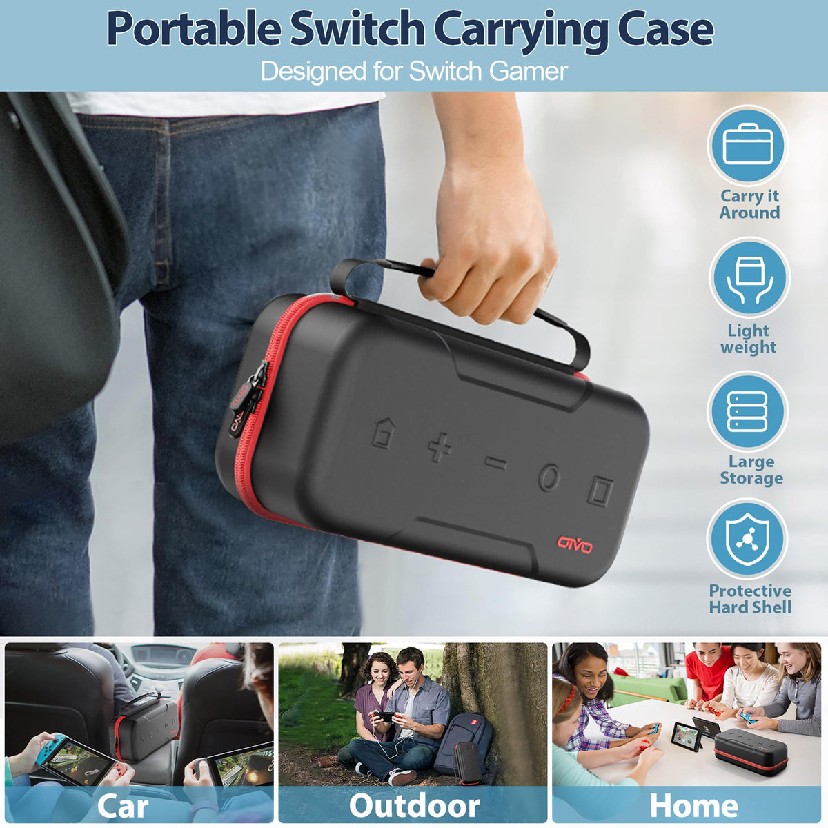 Carrying Case Compatible with Nintendo Switch/OLED Model C893
