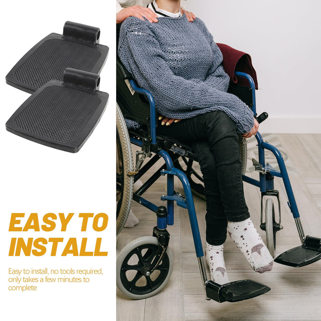 Heavy Duty Wheelchair Footplates Plastic Footrest Pair N140