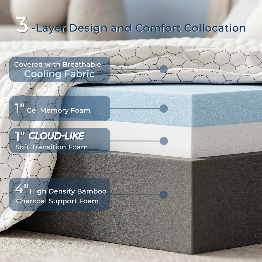 Foldable Mattress Medium Twin Size R21421