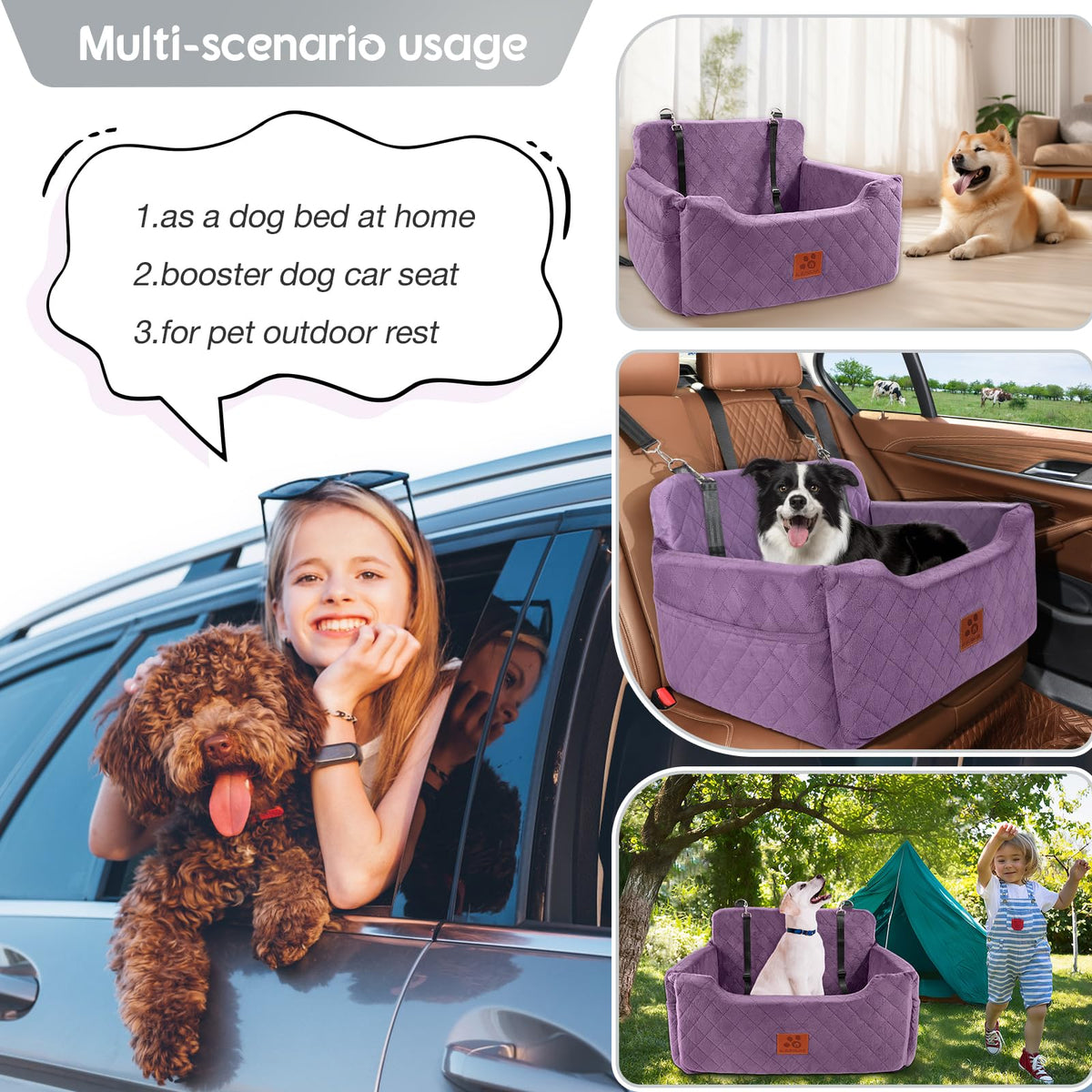 Dog Car Seat for Medium Large Dogs Y266852