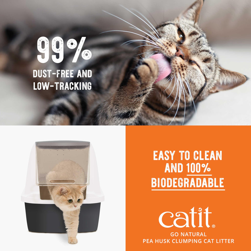 Pea Husk Clumping Cat Litter 12.3 lb Pack of 2 W279265