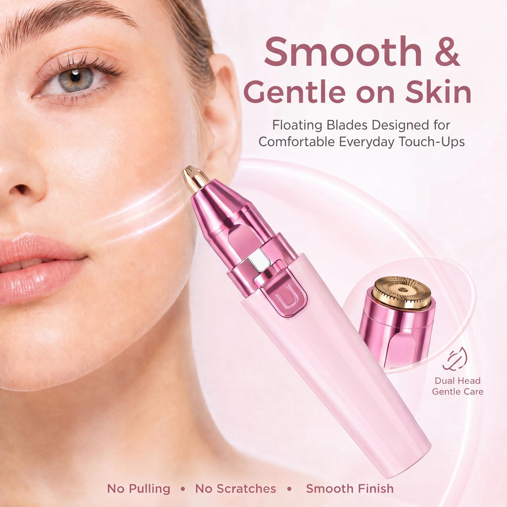 Pink USB Rechargeable Facial Hair Remover F12269
