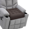 20x20x5 Inch Thick Tufted Dual Layer Chair Cushion Taupe 1P U9690