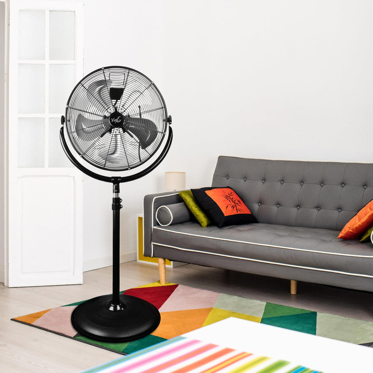 20" Industrial High Velocity Tilting Pedestal Drum Fan K526