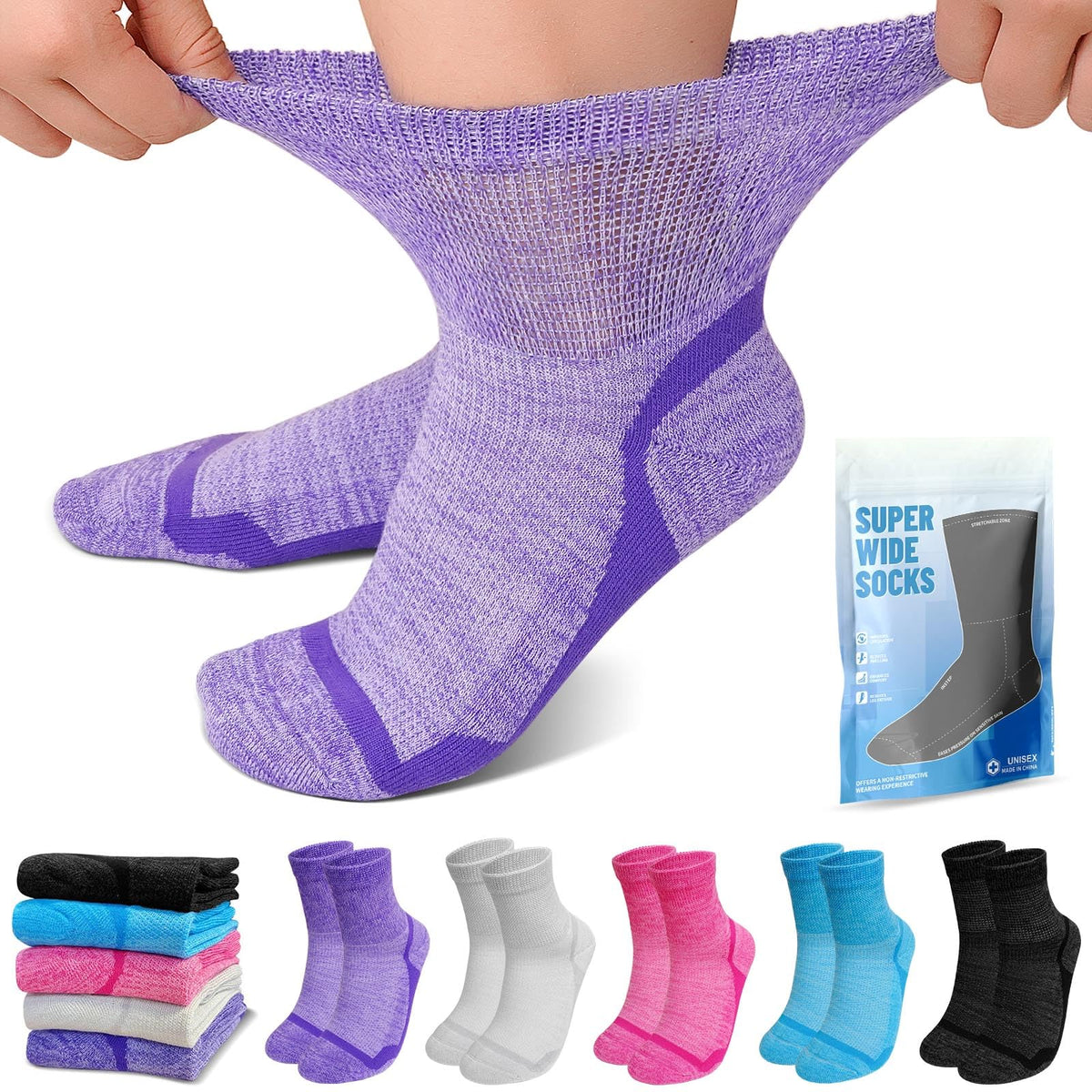 Bamboo Viscose Diabetic Socks W12524