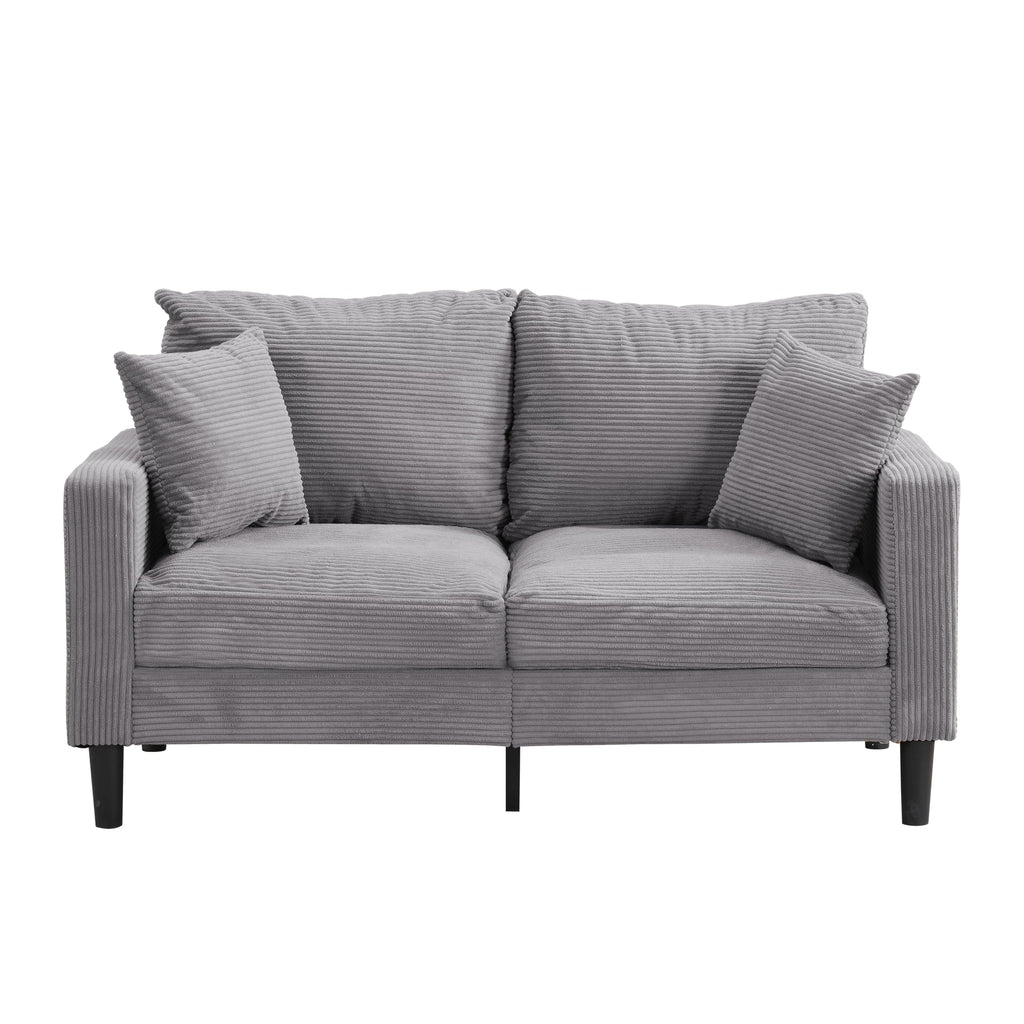 Light Gray 2-Seater Upholstered Loveseat Sofa K608936