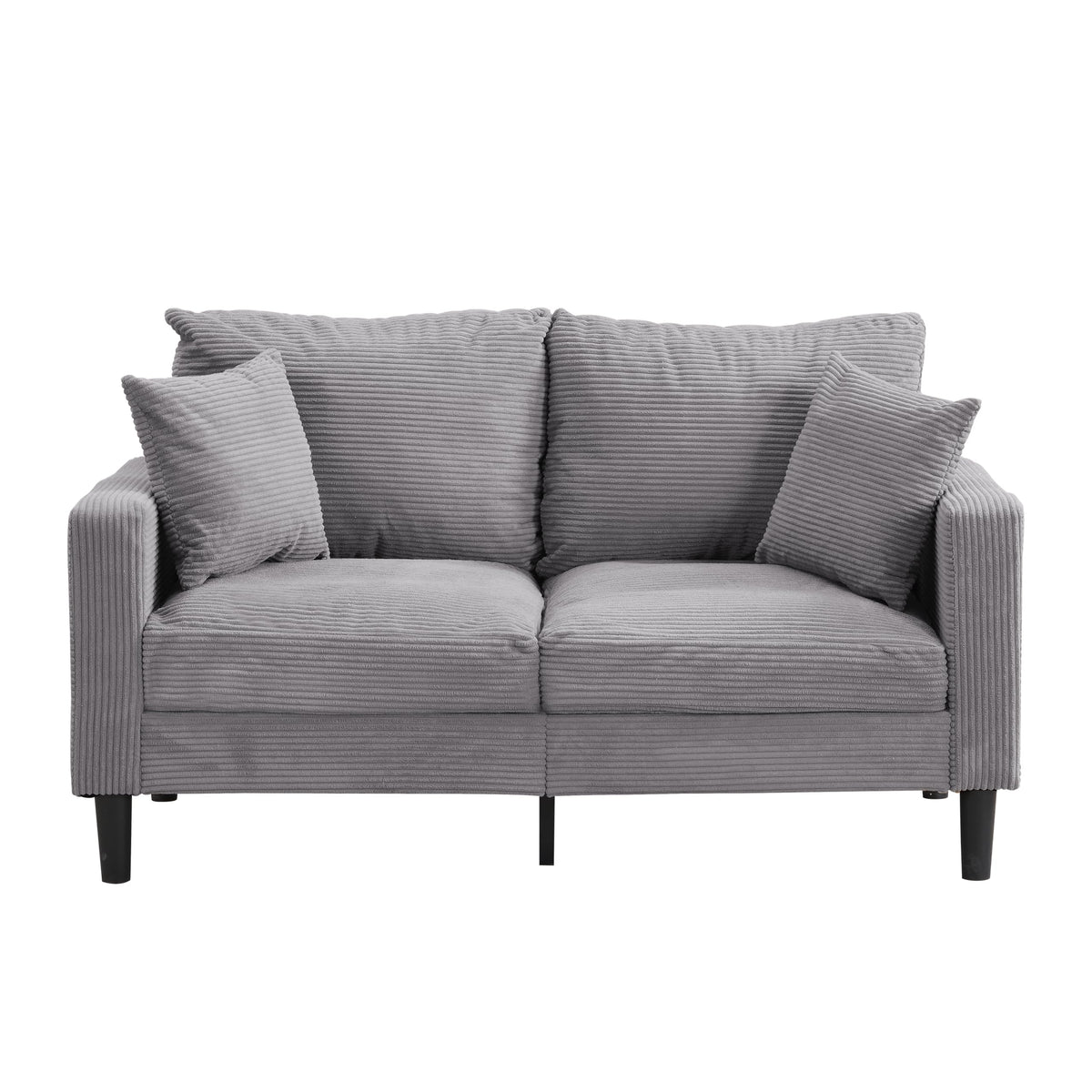 Light Gray 2-Seater Upholstered Loveseat Sofa K608936