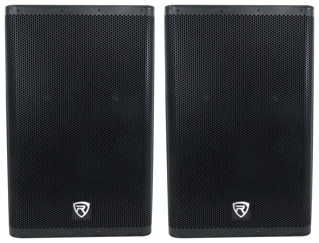 15" Active Powered Speaker with 2-Channel Mixer, 2-Pack S95682