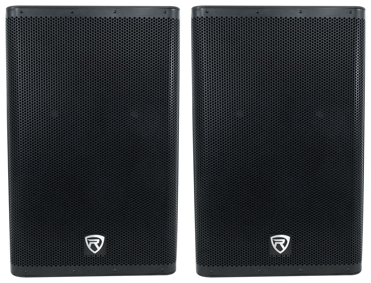 15" Active Powered Speaker with 2-Channel Mixer, 2-Pack S95682