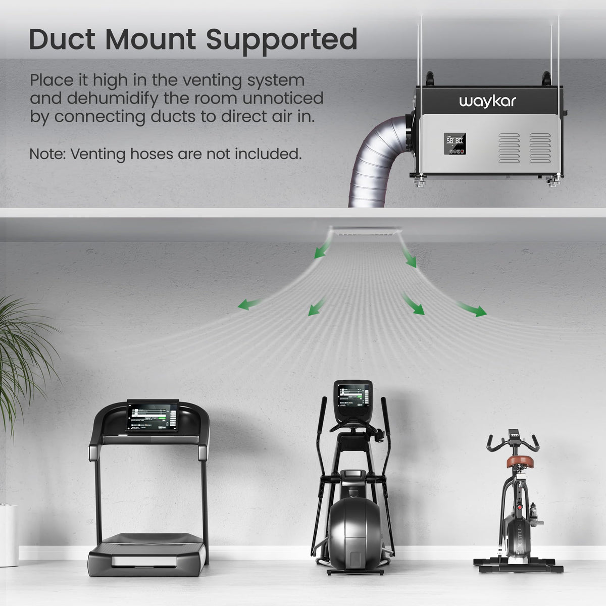 130 Pints Commercial Dehumidifier with Pump & Drain Hose D538