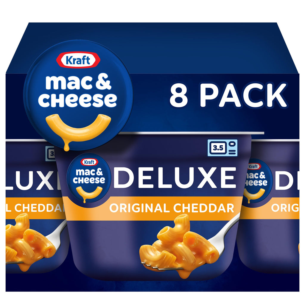 Kraft Mac and Cheese Dinner, 8 Microwaveable Cups, Original, 2.39 oz V782819