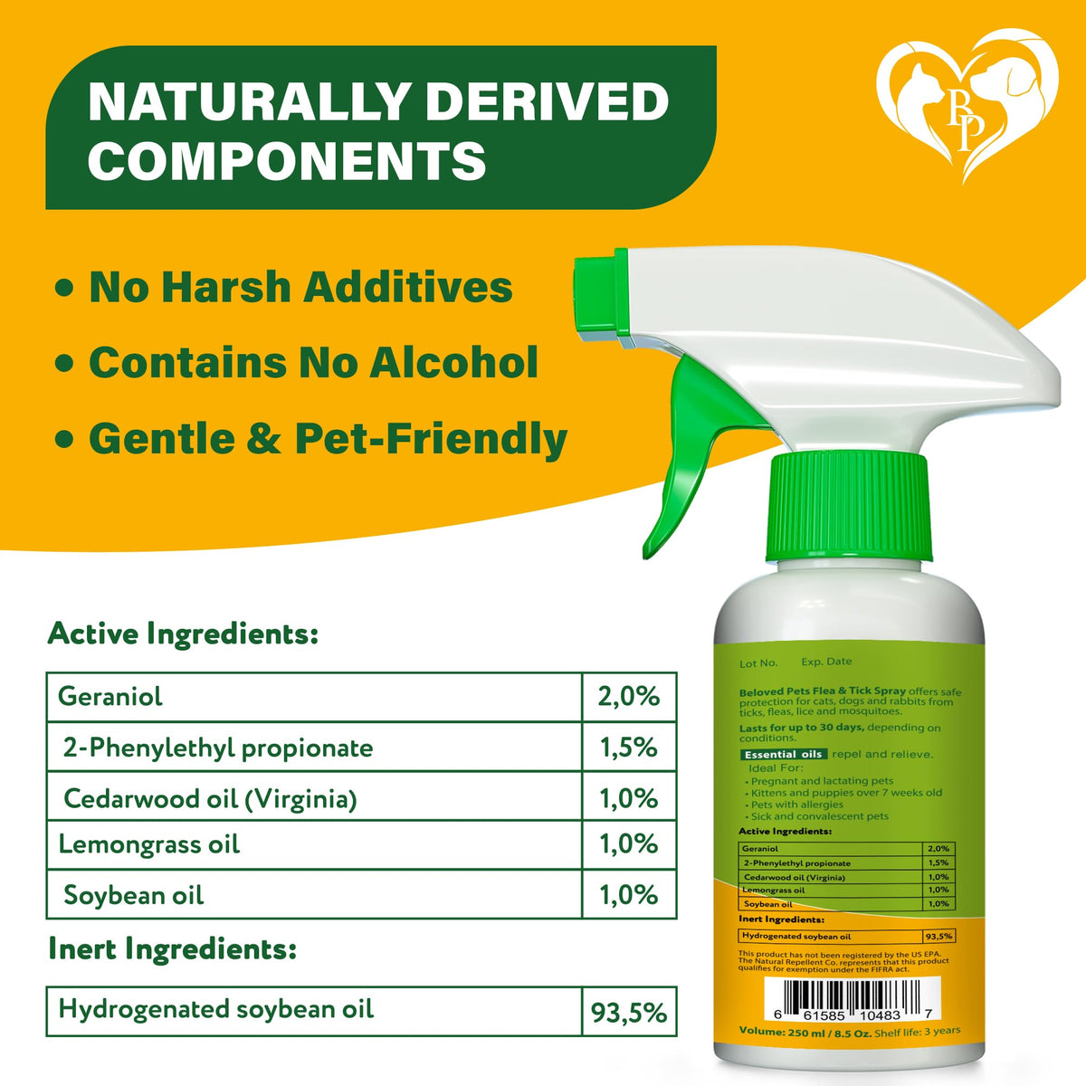 Natural Flea and Tick Home Spray D50557