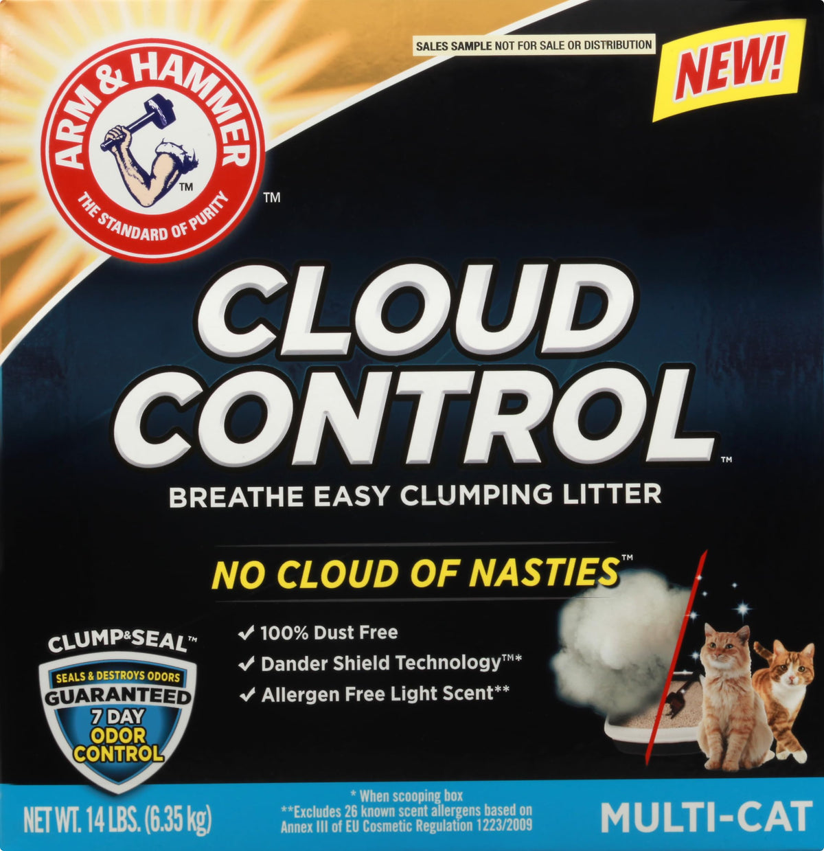 14 Lbs Multi-Cat Cat Litter T93829
