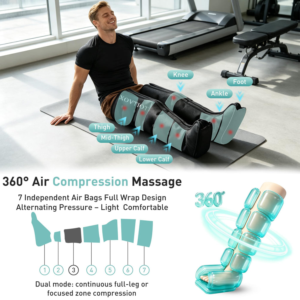 Air Compression Leg Massager with 6 Modes 3 Pressure Levels Q17712