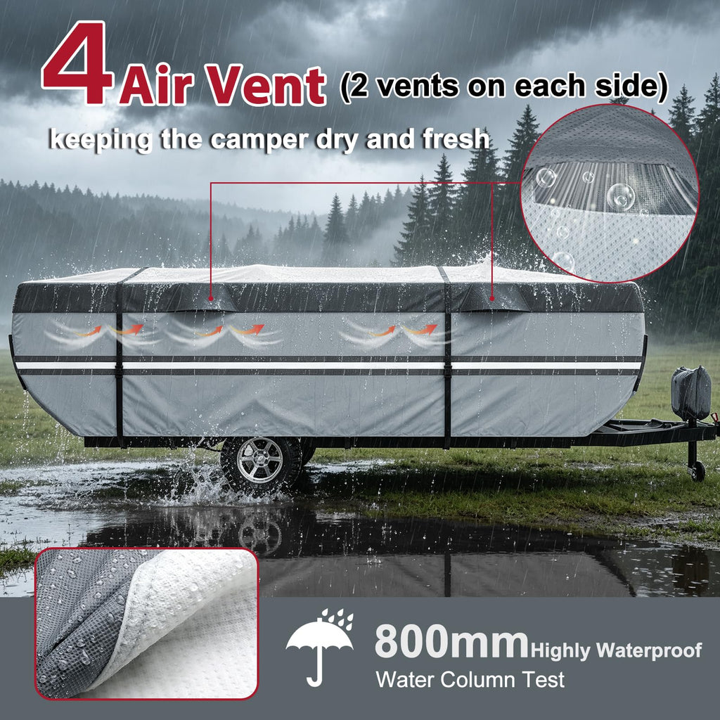 9 Layers Rip-Stop 14-16ft Pop Up Camper Cover J96130