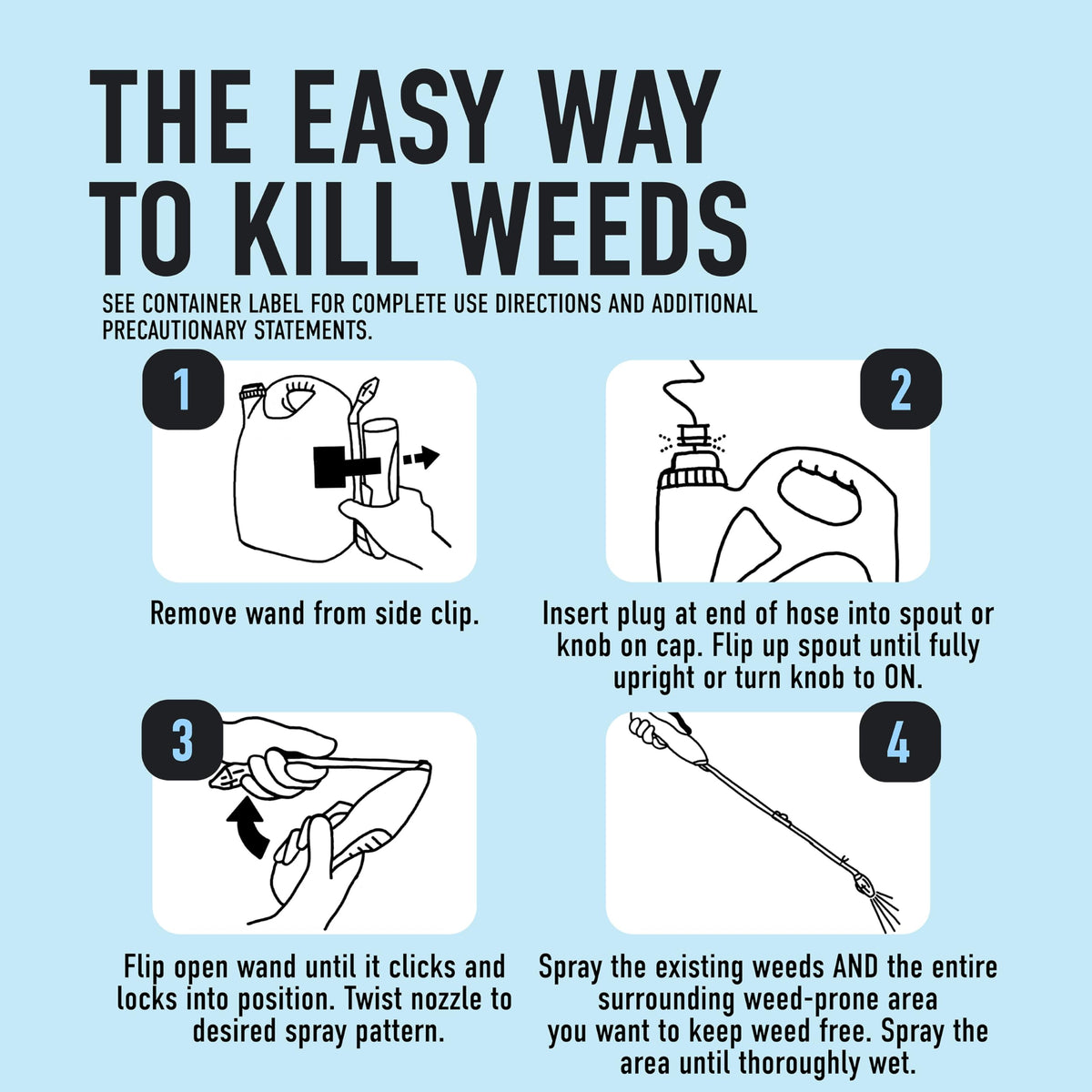 Weed & Grass Killer Plus 12 Month Preventer, 1 gal., Wand (Pack of 4) H307693