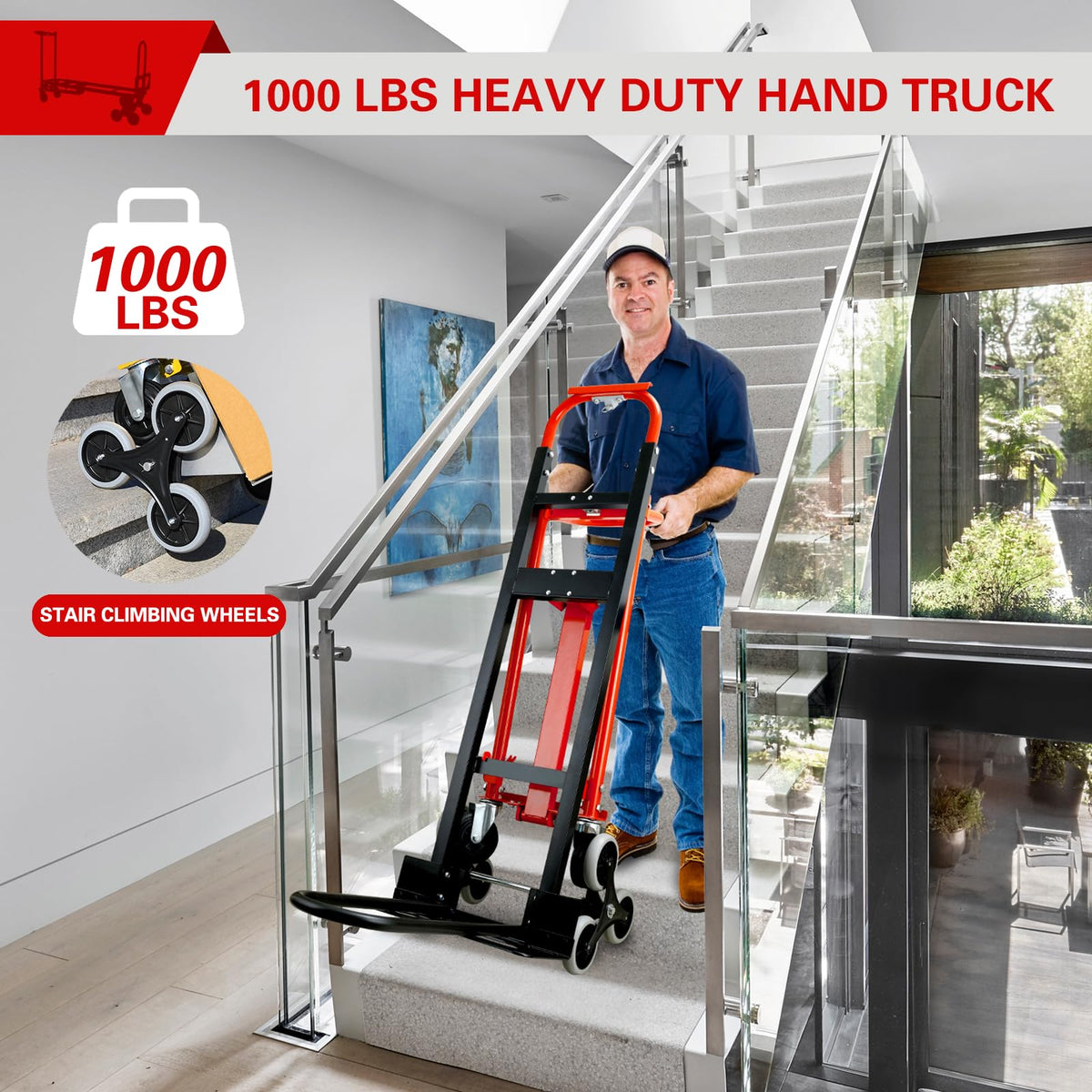 Stair Climbing Dolly Cart with Wheels F263653