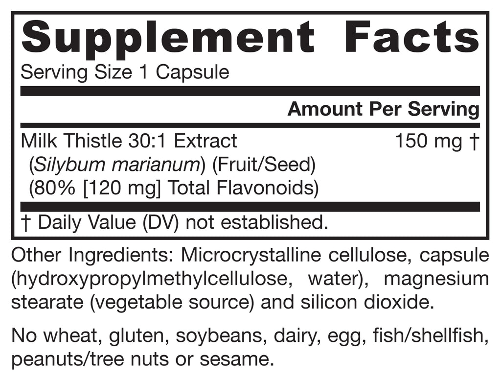 Milk Thistle 150mg 200 Capsules O898690