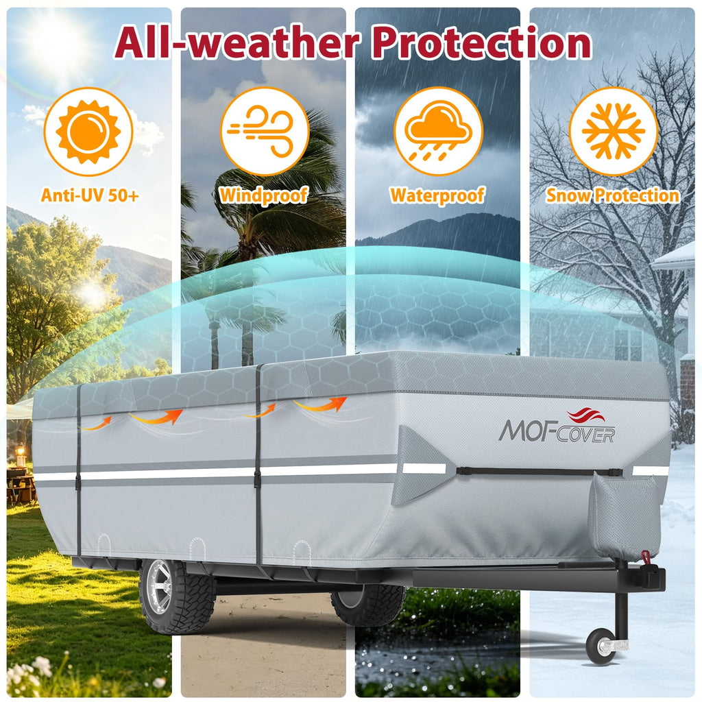 9 Layers Rip-Stop 14-16ft Pop Up Camper Cover J96130