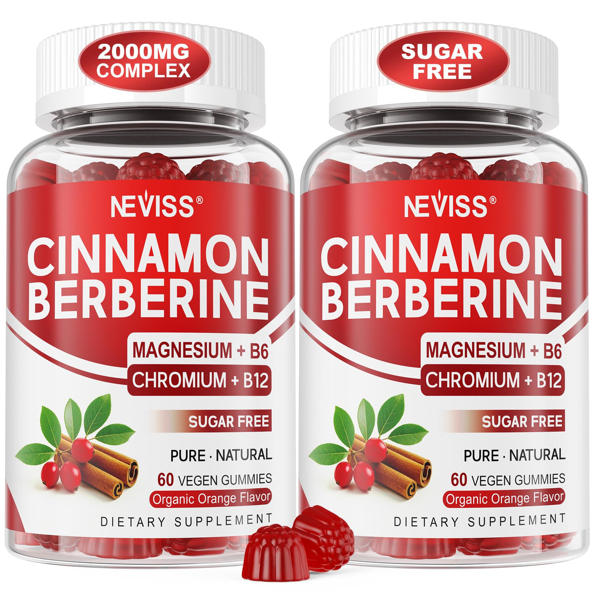 Sugar Free Vegan 2000mg Berberine Gummies H25907