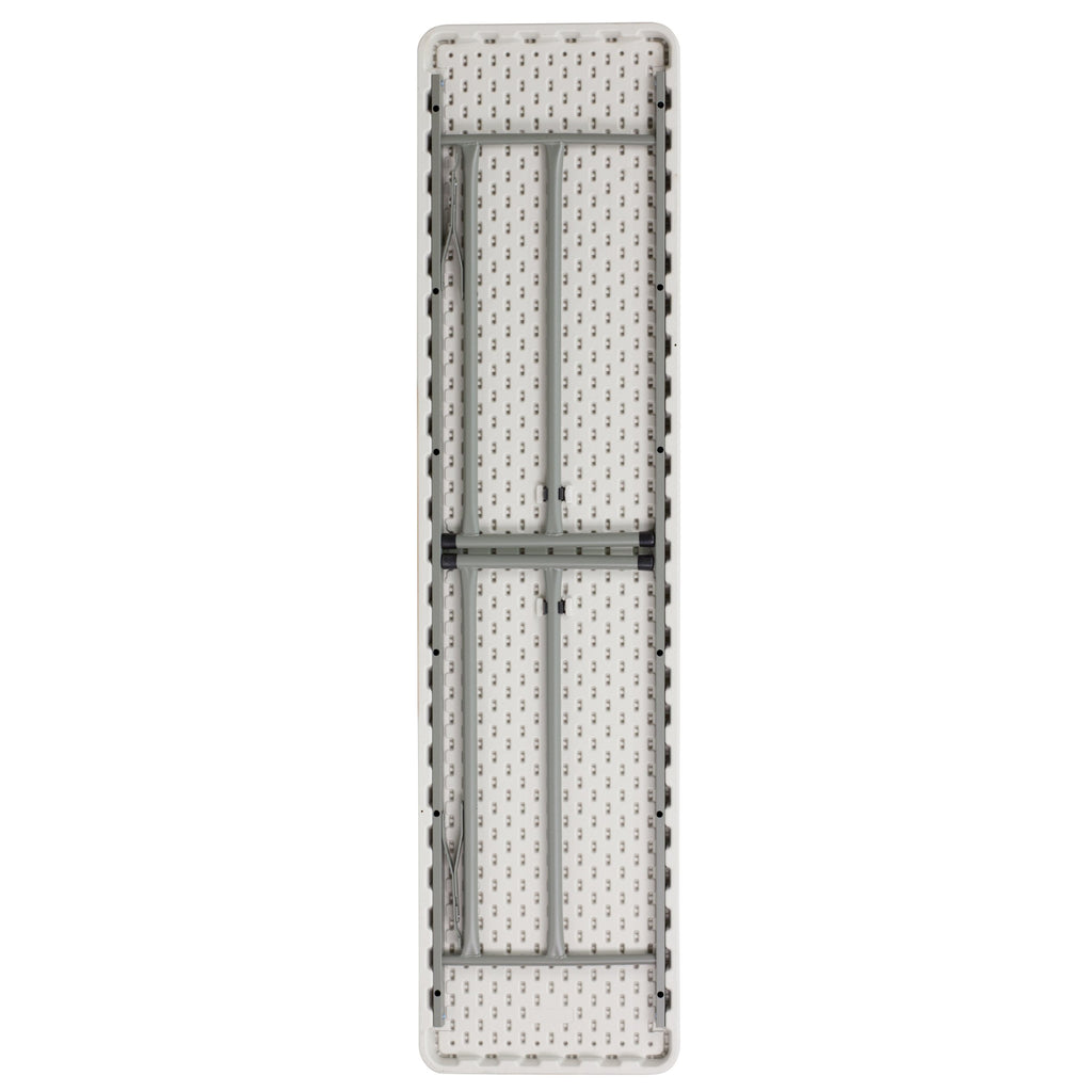 6-Foot Rectangle Granite White Plastic Folding Training Table X974