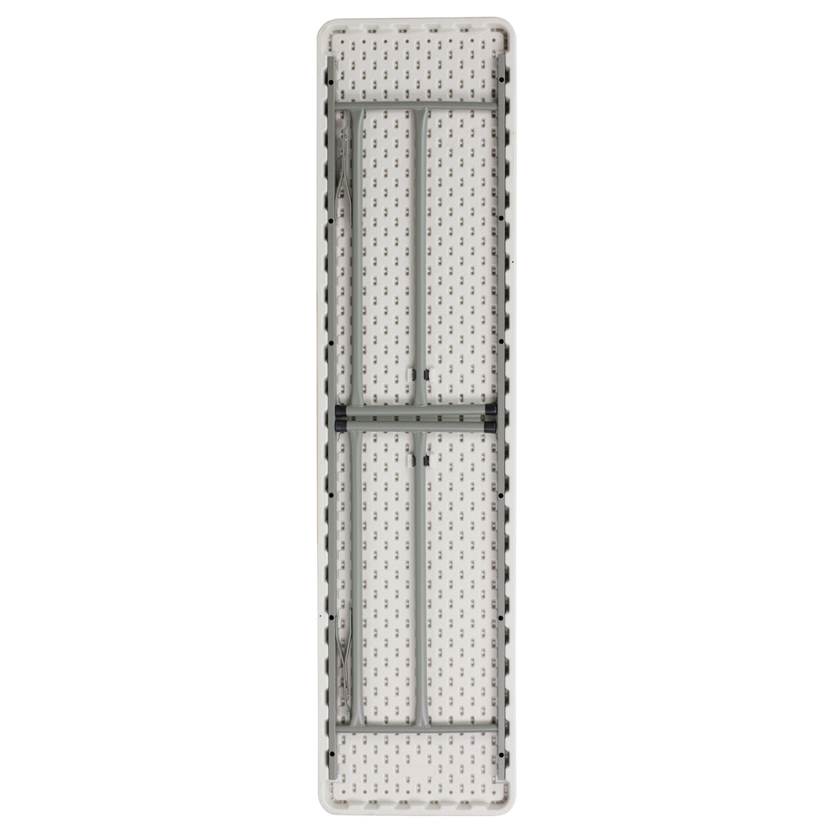 6-Foot Rectangle Granite White Plastic Folding Training Table X974