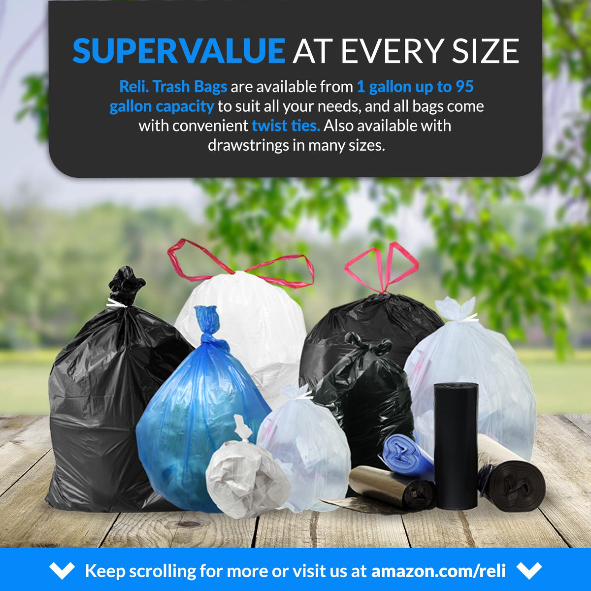 95 Gallon Heavy Duty Trash Bags R3902