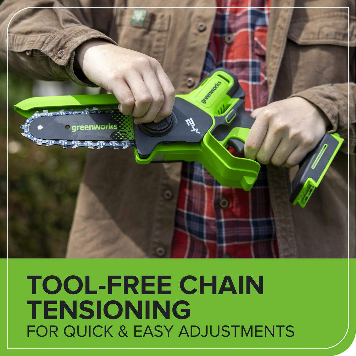 24V 6 in Mini Pruning Chainsaw L1524