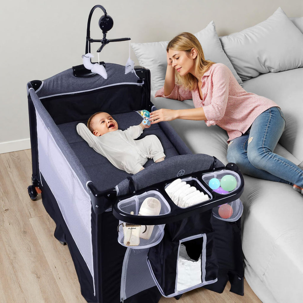 4 in 1 Portable Playard Baby Bassinet Q62628