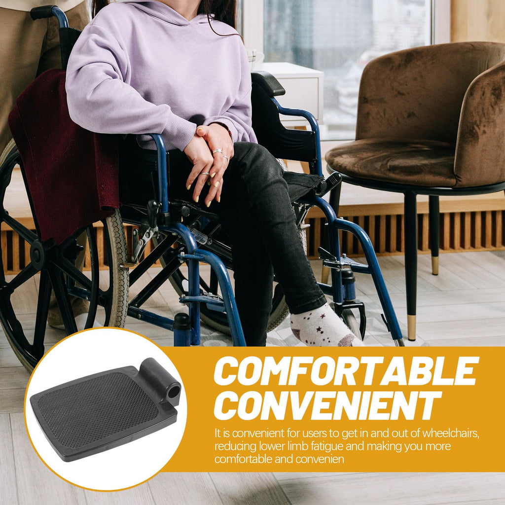 Heavy Duty Wheelchair Footplates Plastic Footrest Pair N140