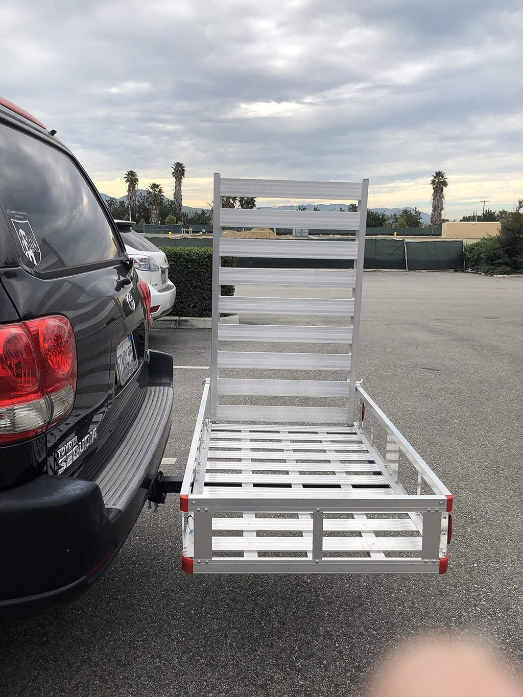 Aluminum Hitch Mount Wheelchair Carrier with 47" Ramp V2046